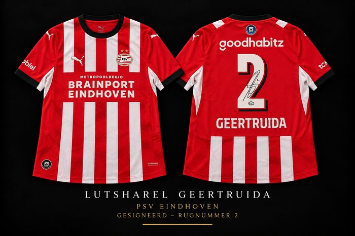 Gesigneerd shirt Lutsharel Geertruida, PSV