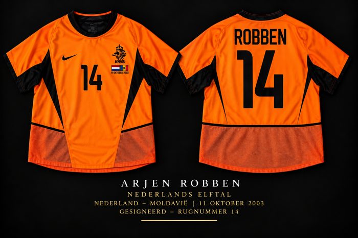 Gesigneerd shirt Arjen Robben, Nederlands Elftal